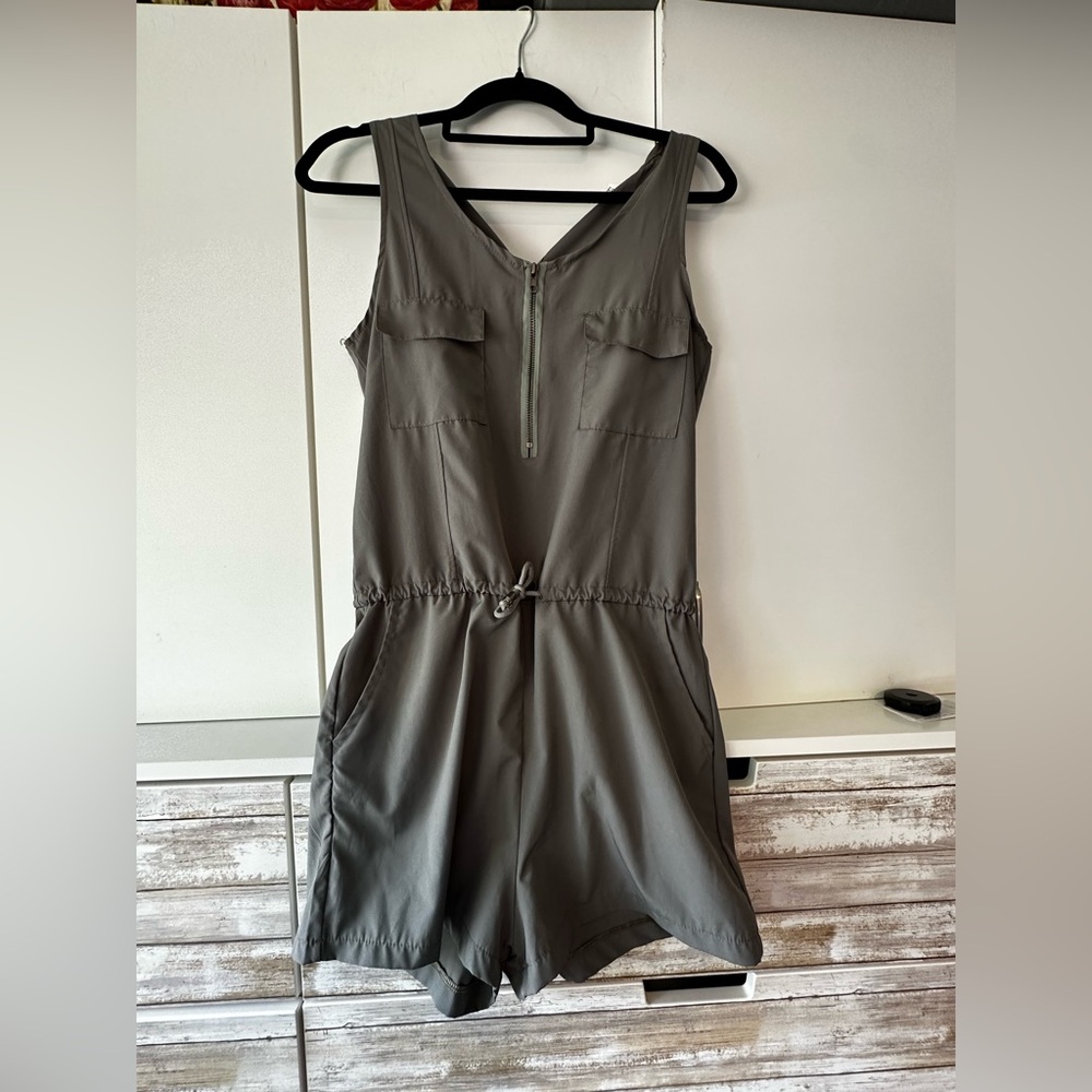 Green Casual Romper